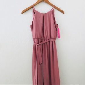 NWT BCX Sleeveless Scalloped mauve Party Dress
